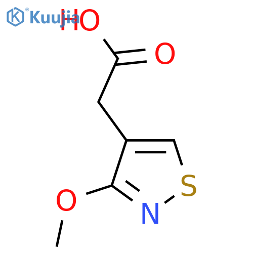 2-(3-methoxy-1,2-thiazol-4-yl)acetic acid structure