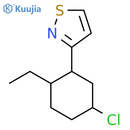 3-(5-Chloro-2-ethylcyclohexyl)-1,2-thiazole structure