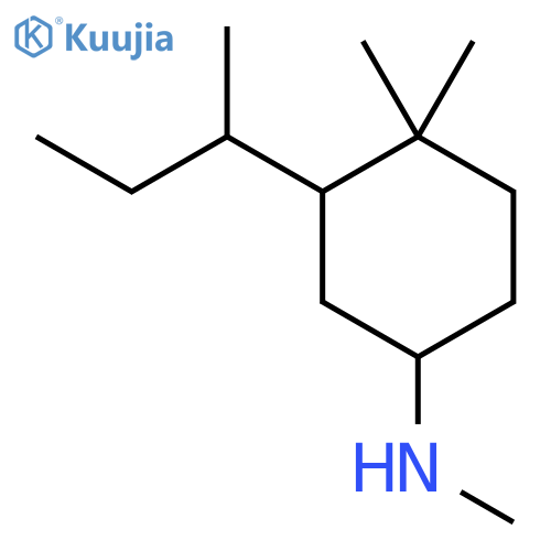 3-(butan-2-yl)-N,4,4-trimethylcyclohexan-1-amine structure