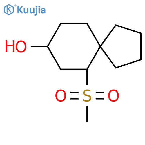 6-Methanesulfonylspiro[4.5]decan-8-ol structure