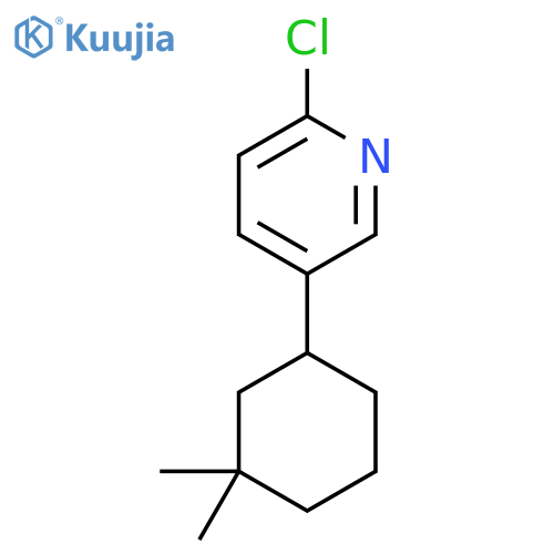 2-Chloro-5-(3,3-dimethylcyclohexyl)pyridine structure