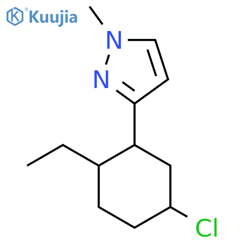 3-(5-chloro-2-ethylcyclohexyl)-1-methyl-1H-pyrazole structure