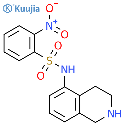 2-nitro-N-(1,2,3,4-tetrahydroisoquinolin-5-yl)benzene-1-sulfonamide structure