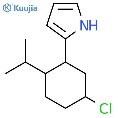 2-[5-chloro-2-(propan-2-yl)cyclohexyl]-1H-pyrrole structure