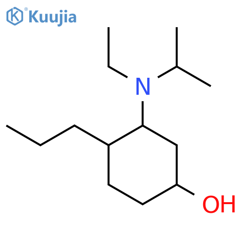 3-[Ethyl(propan-2-yl)amino]-4-propylcyclohexan-1-ol structure