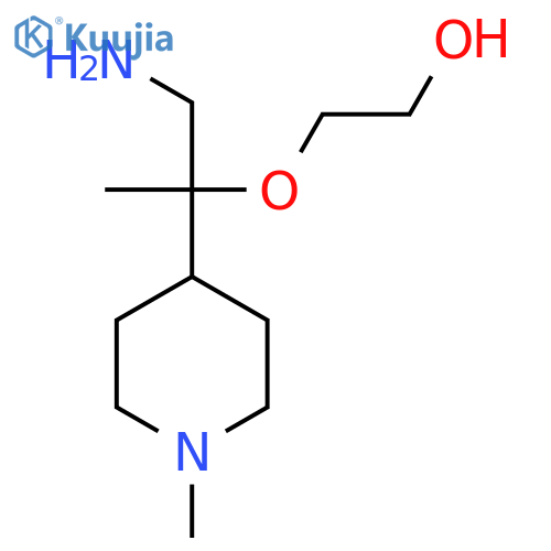 2-{1-amino-2-(1-methylpiperidin-4-yl)propan-2-yloxy}ethan-1-ol structure