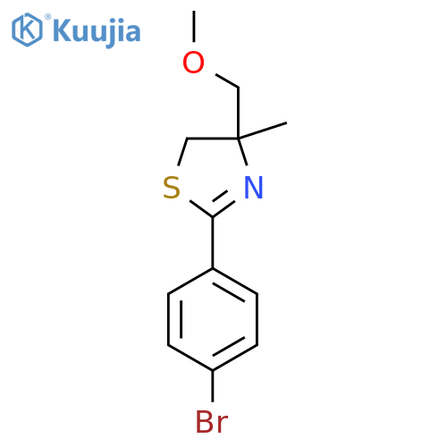 2-(4-Bromophenyl)-4-(methoxymethyl)-4-methyl-4,5-dihydro-1,3-thiazole structure