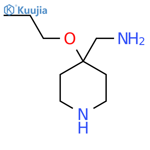 (4-propoxypiperidin-4-yl)methanamine structure