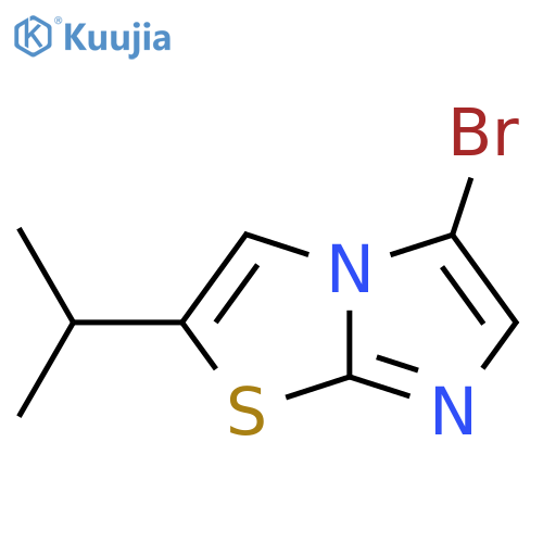 5-bromo-2-(propan-2-yl)imidazo2,1-b1,3thiazole structure