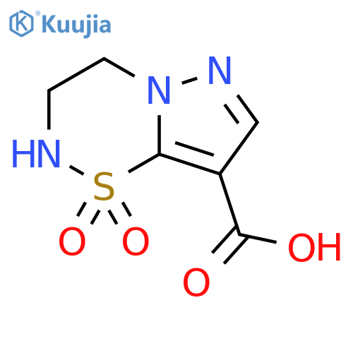 1,1-dioxo-2H,3H,4H-1lambda6-pyrazolo[1,5-e][1,2,5]thiadiazine-8-carboxylic acid structure