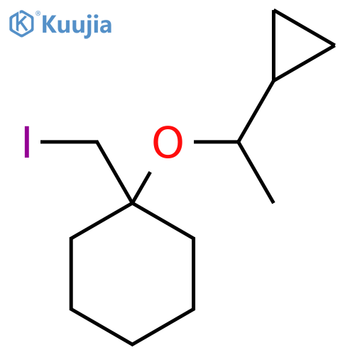 1-(1-cyclopropylethoxy)-1-(iodomethyl)cyclohexane structure