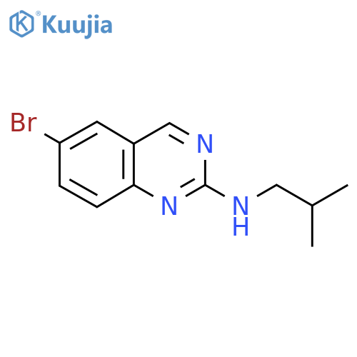 6-bromo-N-(2-methylpropyl)quinazolin-2-amine structure