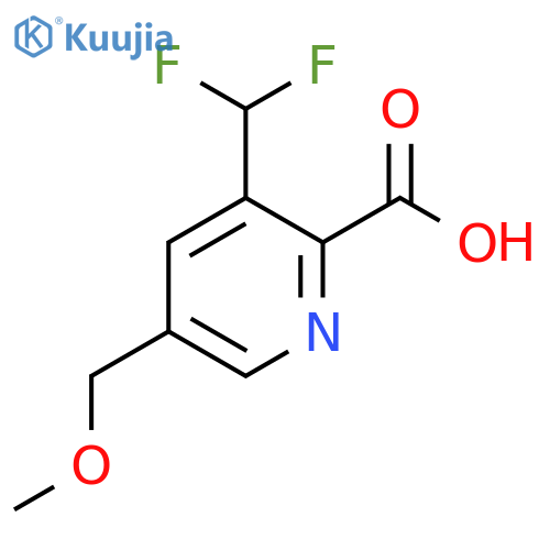 3-(difluoromethyl)-5-(methoxymethyl)pyridine-2-carboxylic acid structure