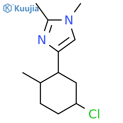 4-(5-chloro-2-methylcyclohexyl)-1,2-dimethyl-1H-imidazole structure