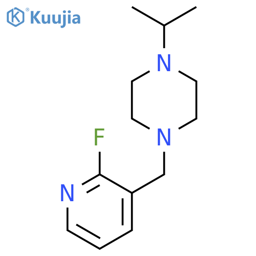 1-(2-fluoropyridin-3-yl)methyl-4-(propan-2-yl)piperazine structure