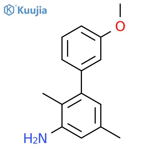 3-(3-methoxyphenyl)-2,5-dimethylaniline structure