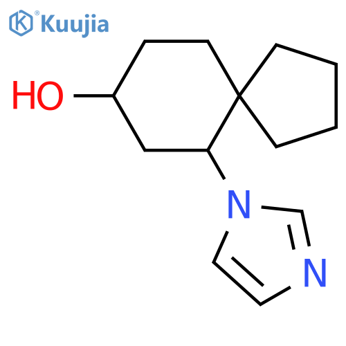 6-(1H-imidazol-1-yl)spiro[4.5]decan-8-ol structure