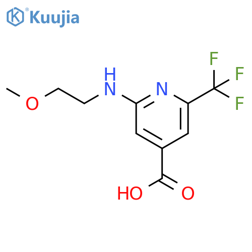 2-(2-methoxyethyl)amino-6-(trifluoromethyl)pyridine-4-carboxylic acid structure