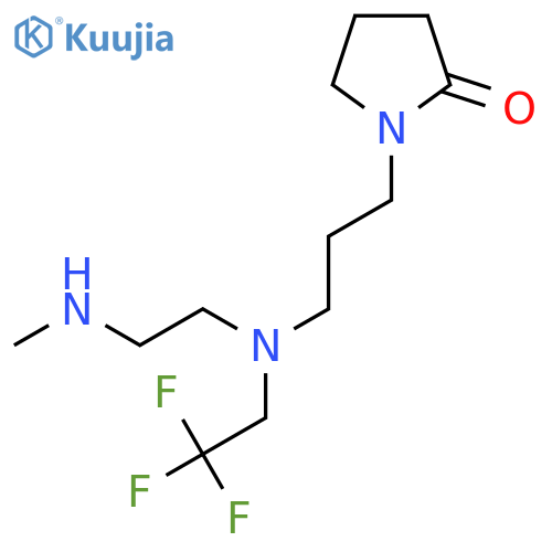 1-(3-{2-(methylamino)ethyl(2,2,2-trifluoroethyl)amino}propyl)pyrrolidin-2-one structure