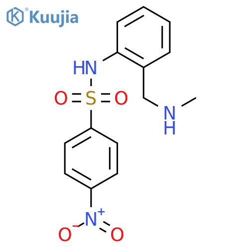 N-{2-[(methylamino)methyl]phenyl}-4-nitrobenzene-1-sulfonamide structure
