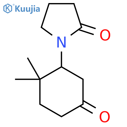 1-(2,2-Dimethyl-5-oxocyclohexyl)pyrrolidin-2-one structure