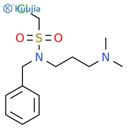 N-benzyl-1-chloro-N-[3-(dimethylamino)propyl]methanesulfonamide structure