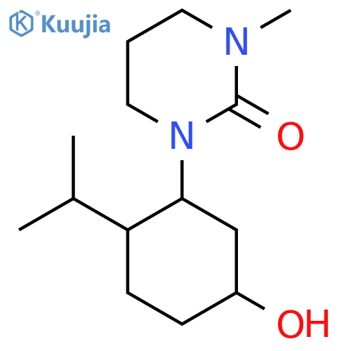 1-[5-Hydroxy-2-(propan-2-yl)cyclohexyl]-3-methyl-1,3-diazinan-2-one structure