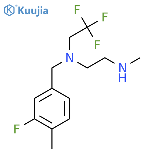 (3-fluoro-4-methylphenyl)methyl2-(methylamino)ethyl(2,2,2-trifluoroethyl)amine structure