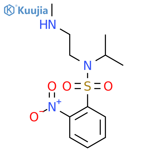 N-2-(methylamino)ethyl-2-nitro-N-(propan-2-yl)benzene-1-sulfonamide structure
