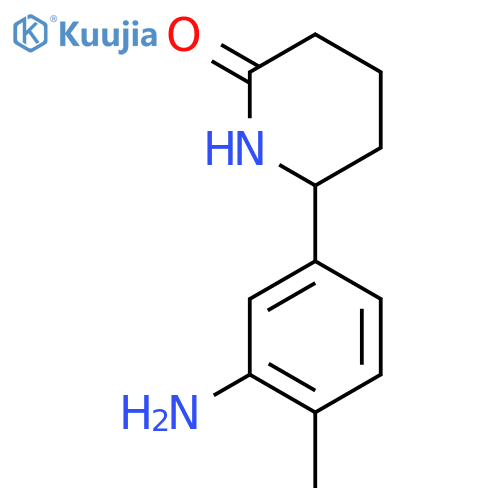 6-(3-Amino-4-methylphenyl)piperidin-2-one structure