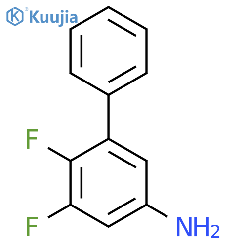 3,4-difluoro-5-phenylaniline structure