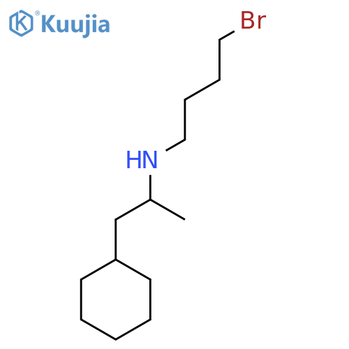 (4-bromobutyl)(1-cyclohexylpropan-2-yl)amine structure
