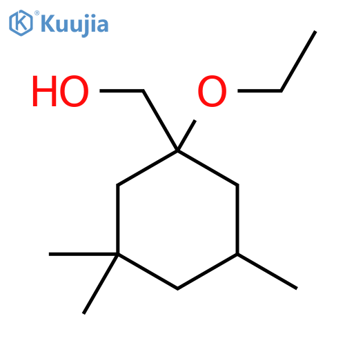 (1-ethoxy-3,3,5-trimethylcyclohexyl)methanol structure