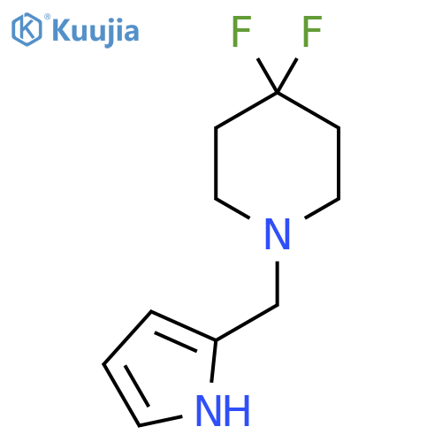 4,4-difluoro-1-(1H-pyrrol-2-yl)methylpiperidine structure