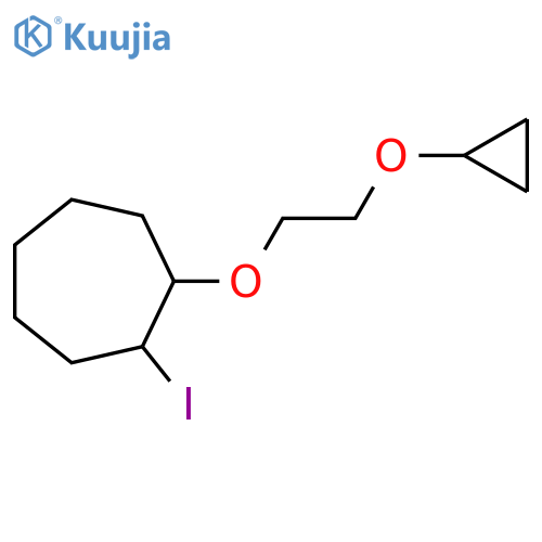 1-(2-Cyclopropoxyethoxy)-2-iodocycloheptane structure