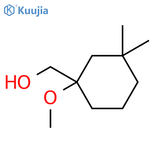 (1-methoxy-3,3-dimethylcyclohexyl)methanol structure