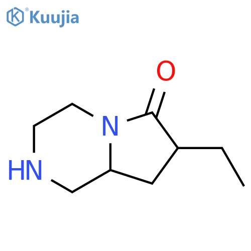 7-ethyl-octahydropyrrolo1,2-apiperazin-6-one structure