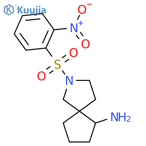 2-(2-Nitrobenzenesulfonyl)-2-azaspiro[4.4]nonan-6-amine structure