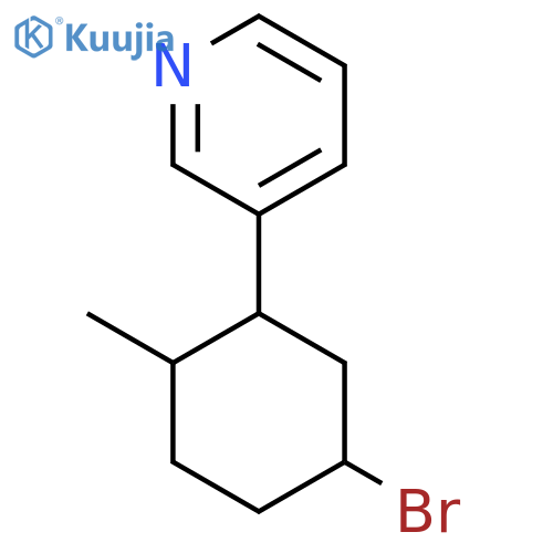 3-(5-Bromo-2-methylcyclohexyl)pyridine structure