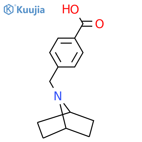 4-({7-azabicyclo2.2.1heptan-7-yl}methyl)benzoic acid structure