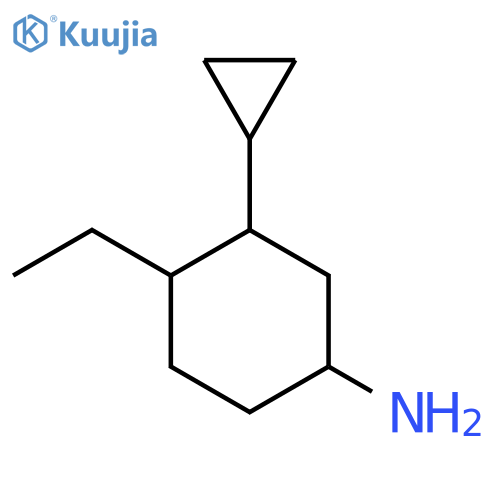 3-Cyclopropyl-4-ethylcyclohexan-1-amine structure