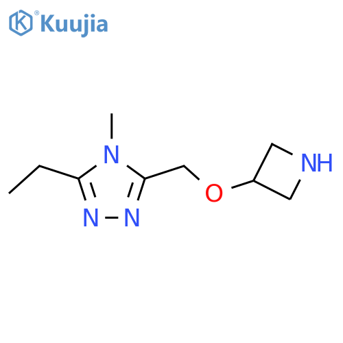 3-(azetidin-3-yloxy)methyl-5-ethyl-4-methyl-4H-1,2,4-triazole structure