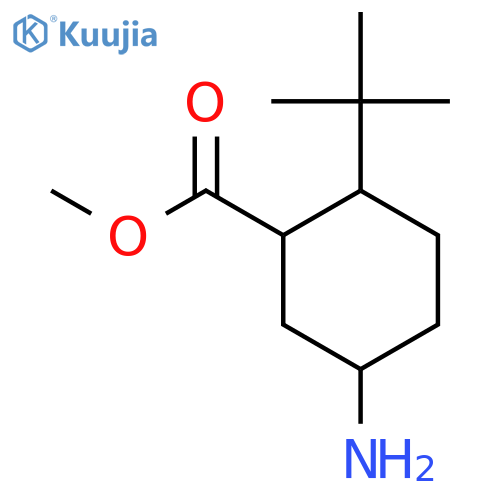 Methyl 5-amino-2-tert-butylcyclohexane-1-carboxylate structure