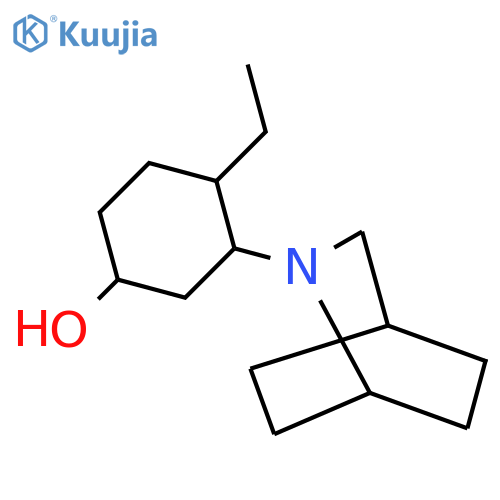 3-{2-Azabicyclo[2.2.2]octan-2-yl}-4-ethylcyclohexan-1-ol structure
