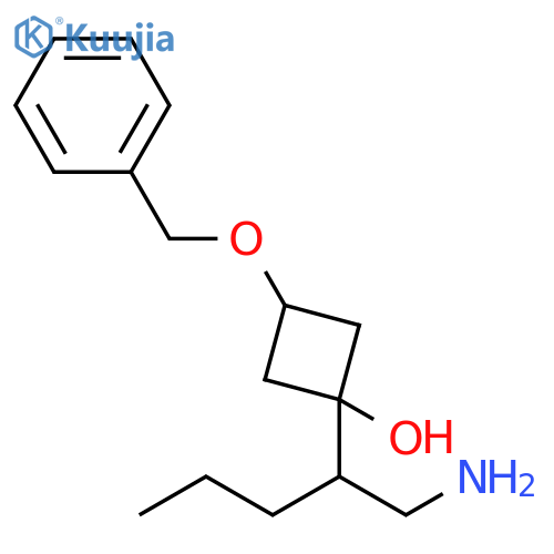 Cyclobutanol, 1-[1-(aminomethyl)butyl]-3-(phenylmethoxy)- structure