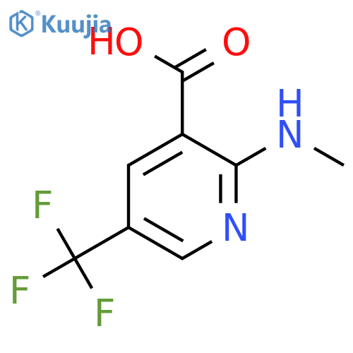 2-(methylamino)-5-(trifluoromethyl)pyridine-3-carboxylic acid structure