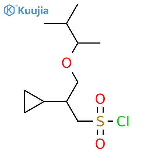 2-cyclopropyl-3-(3-methylbutan-2-yl)oxypropane-1-sulfonyl chloride structure