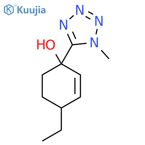 4-ethyl-1-(1-methyl-1H-1,2,3,4-tetrazol-5-yl)cyclohex-2-en-1-ol structure