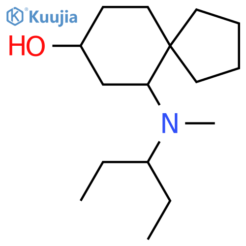 6-[Methyl(pentan-3-yl)amino]spiro[4.5]decan-8-ol structure