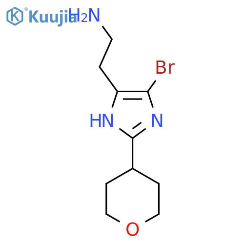 2-[4-bromo-2-(oxan-4-yl)-1H-imidazol-5-yl]ethan-1-amine structure
